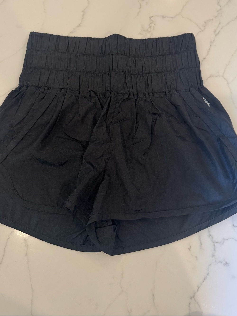 Free People Smocked High Waist Black Women’s Shorts size Small